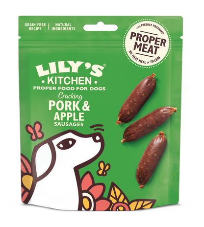 Lily's Kitchen Dog Cracking Pork and Apple Sausages 70g