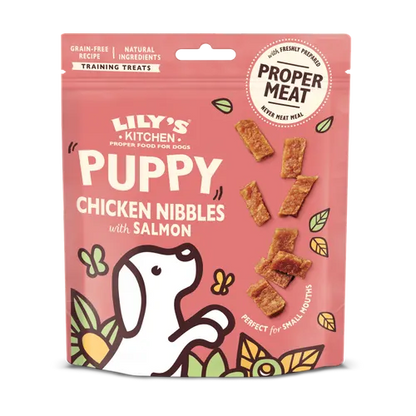 Lily's Kitchen Chicken Nibbles with Salmon Puppy Dog Treats