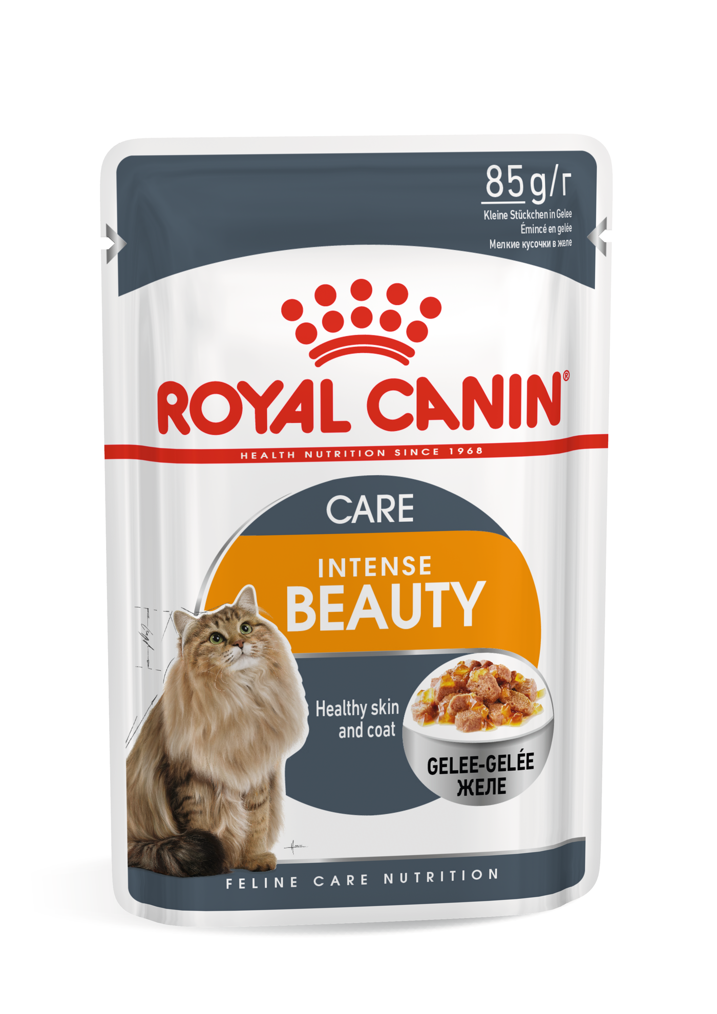 Royal Canin Royal Canin Intense Hair Skin Adult Wet Cat Food pet food packaging
