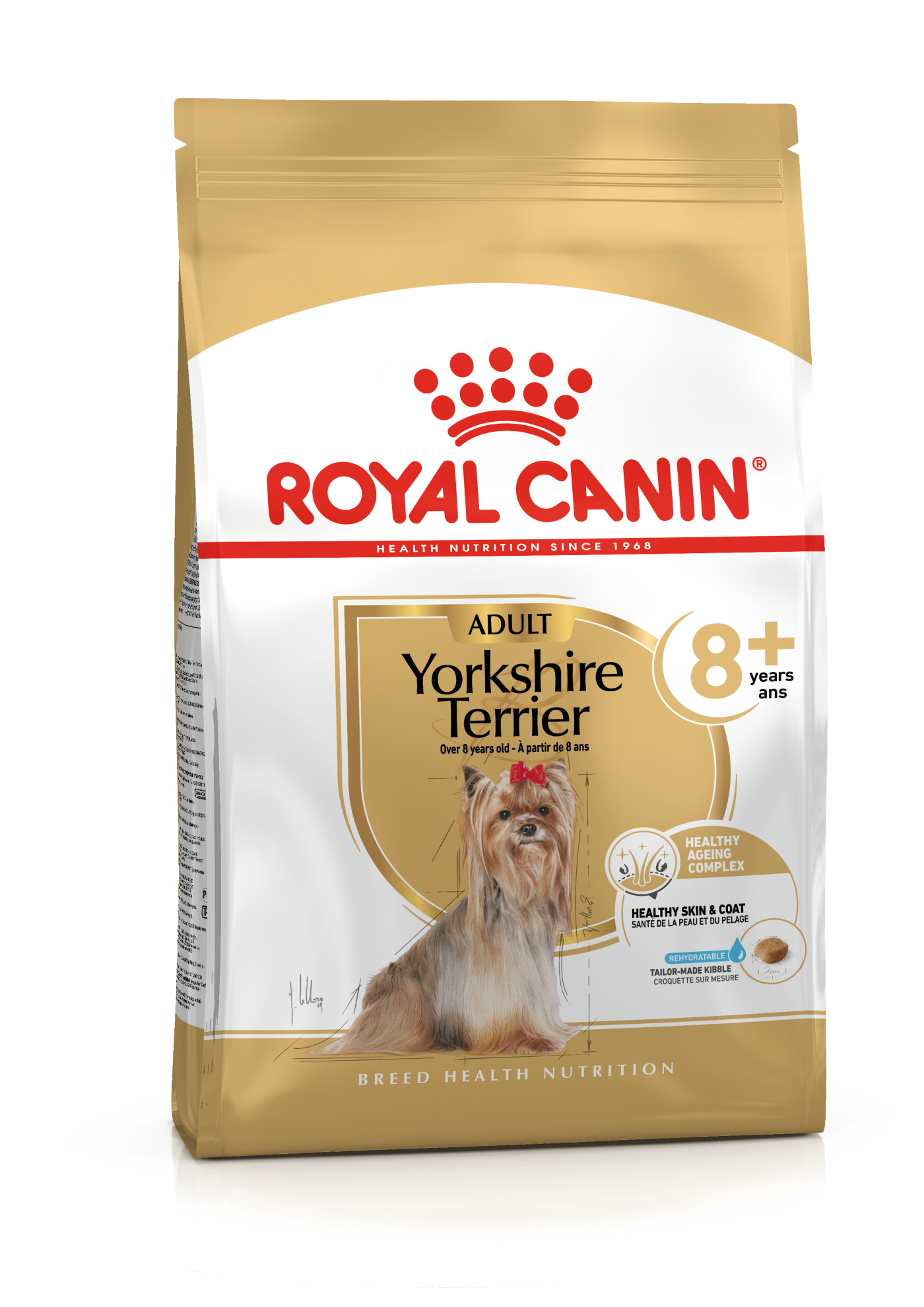 Royal Canin Royal Canin Yorkshire Terrier Ageing Adult Dry Dog Food pet food packaging