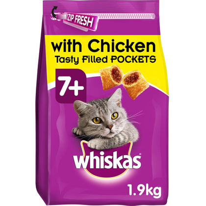 Whiskas 7+ Chicken Adult Dry Cat Food