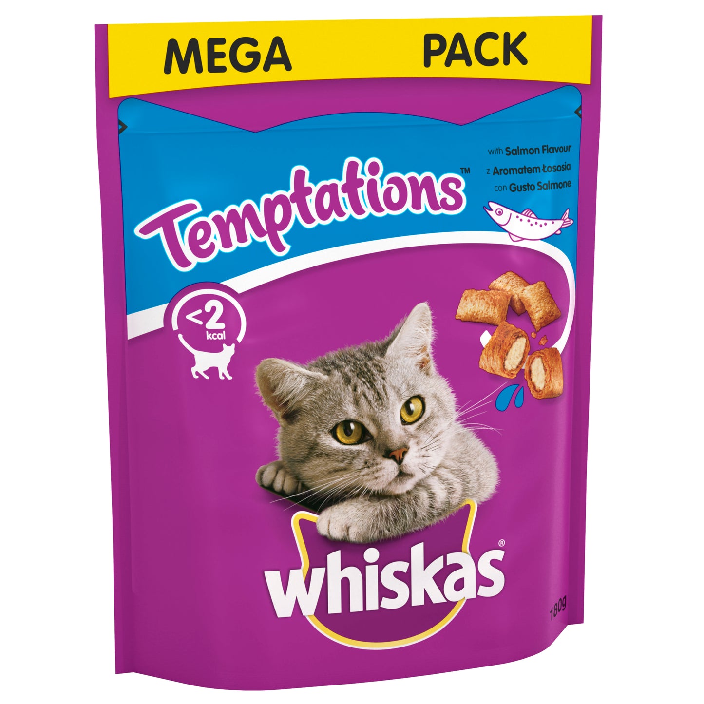 Whiskas Temptations Adult Cat Treats with Salmon Flavour