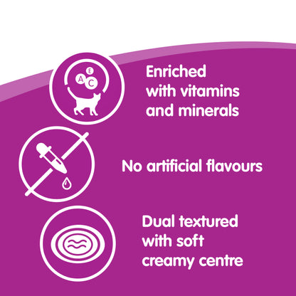 Whiskas Temptations Adult Cat Treats with Salmon Flavour