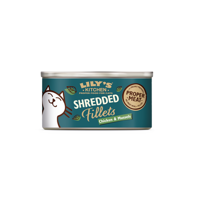 Lily's Kitchen Lily'S Kitchen Fillets Shredded Broth Chicken Mussels pet food packaging
