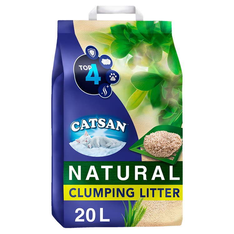 Catsan Natural 100% Biodegradable Clumping Odour Control Cat Litter