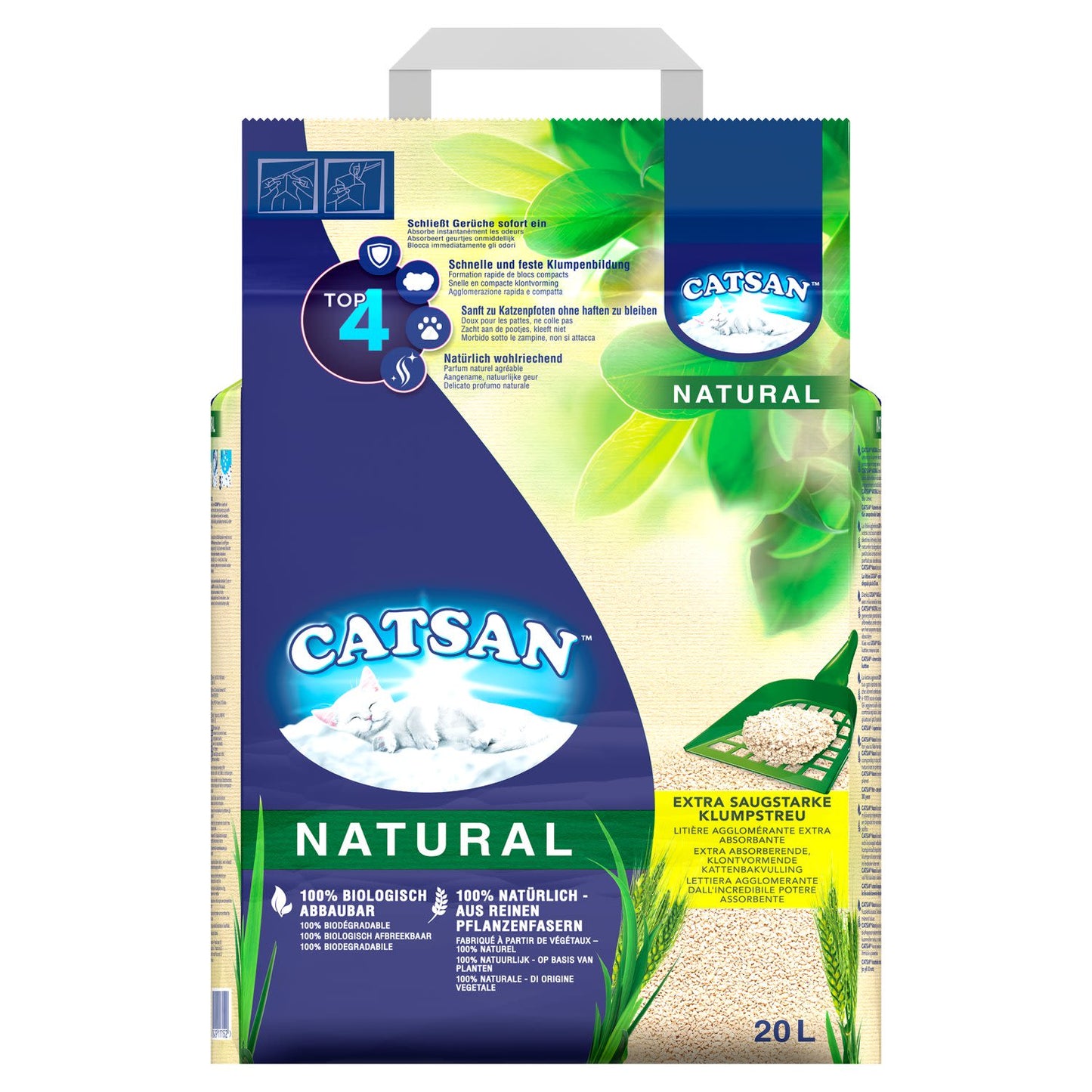Catsan Natural 100% Biodegradable Clumping Odour Control Cat Litter