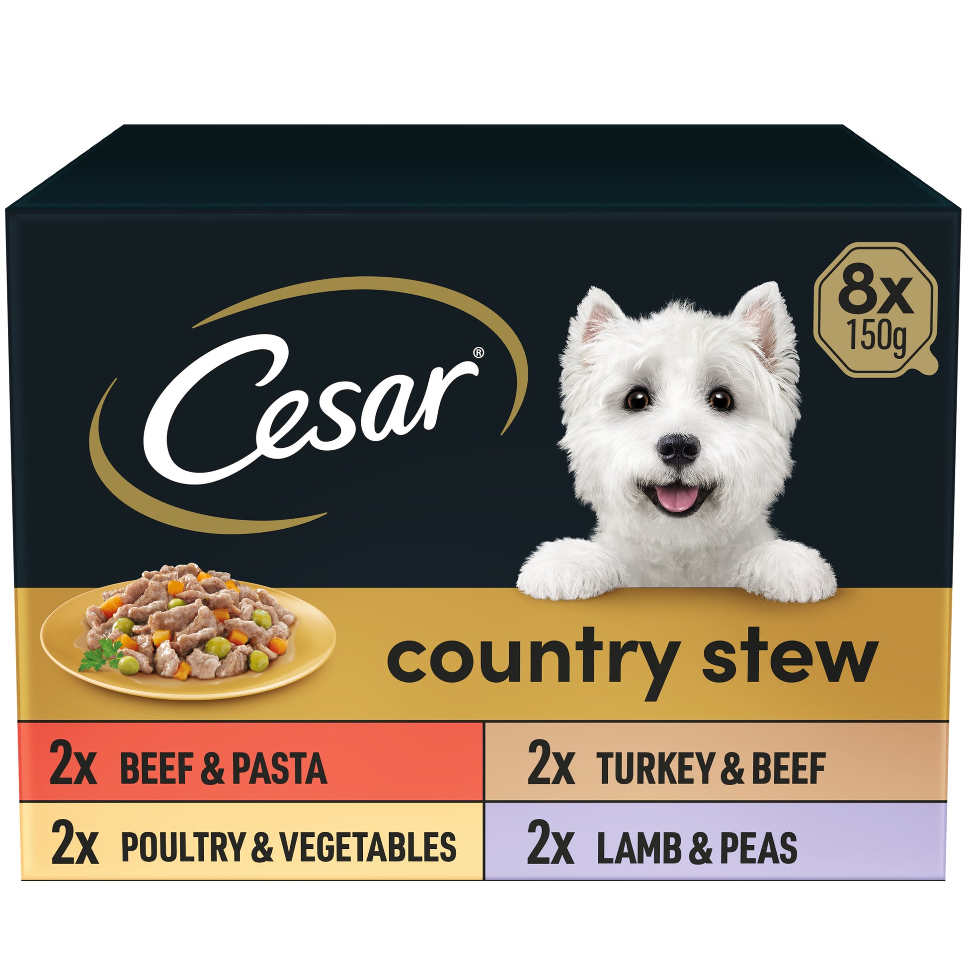 Cesar Cesar Country Stew Selection Adult Wet Dog Food pet food packaging