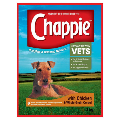 Chappie Complete Adult Dry Dog Food Chicken & Wholegrain Cereal