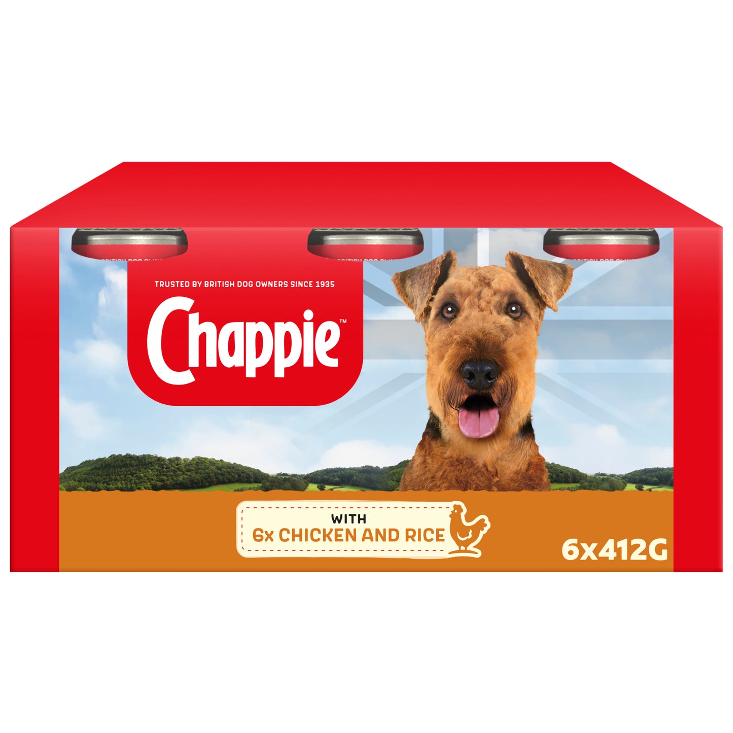 Chappie Adult Wet Dog Food Tins Chicken & Rice in Loaf