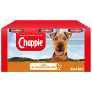Chappie Adult Wet Dog Food Tins Chicken & Rice in Loaf