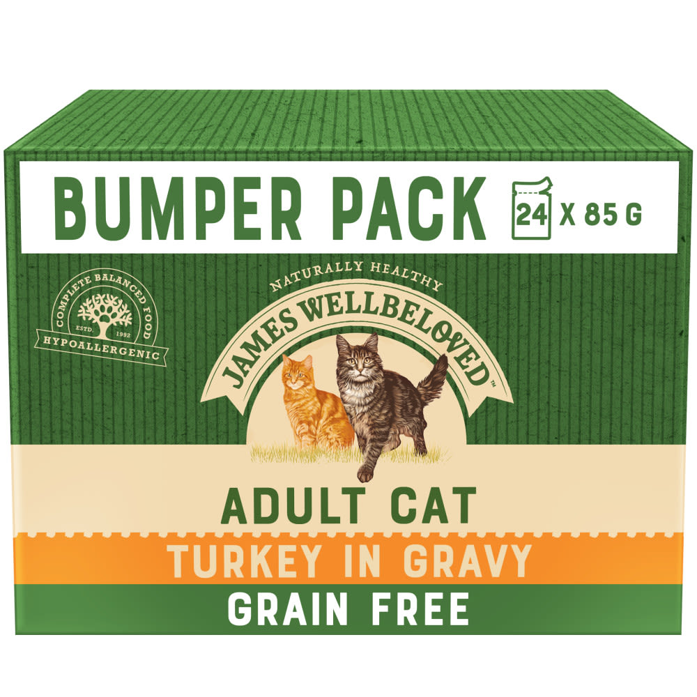 James Wellbeloved James Wellbeloved Grain Free Turkey Adult Wet Cat Food pet food packaging