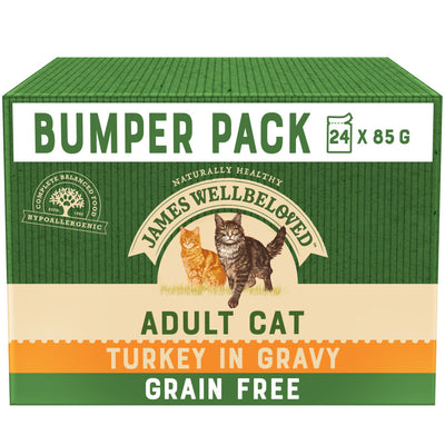 James Wellbeloved James Wellbeloved Gravy Grain Free Turkey pet food packaging