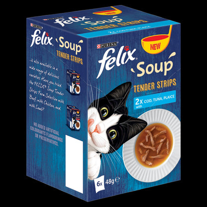 Felix Soup Adult Wet Cat Food - Fish Selection