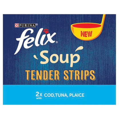 Felix Soup Adult Wet Cat Food - Fish Selection