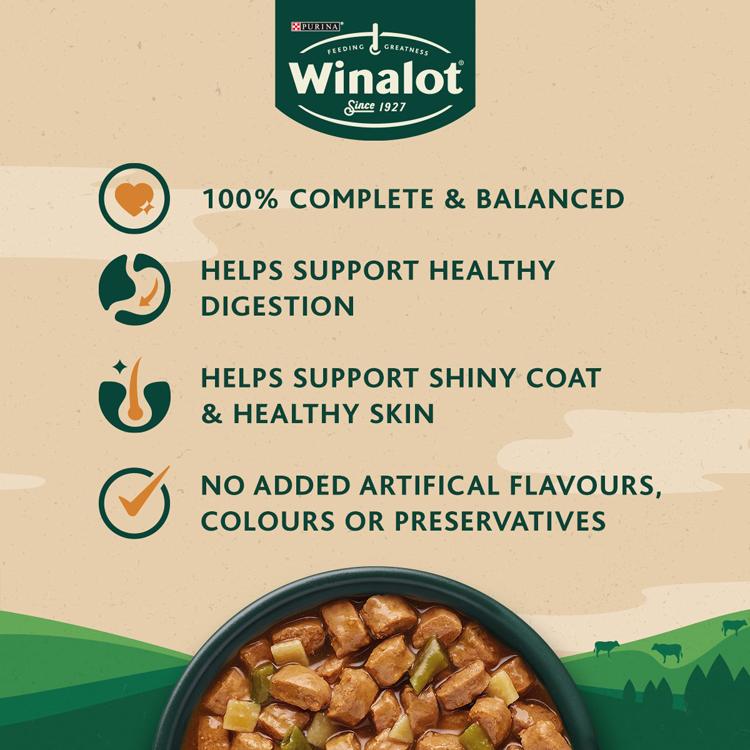 Winalot Sunday Dinner Adult Wet Dog Food Pouches - Mixed Selection in Gravy