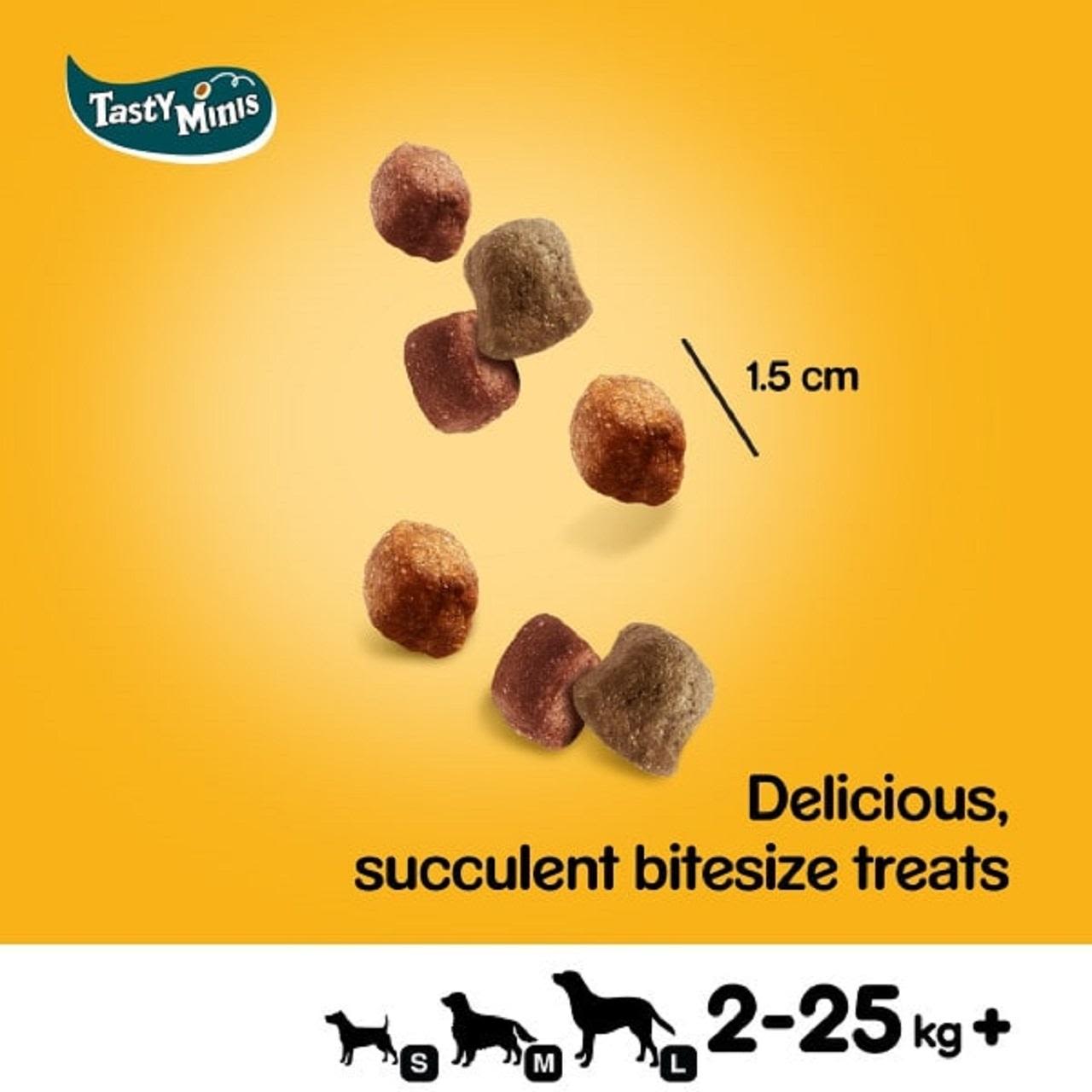 Pedigree Tasty Minis Adult Dog Treats Chicken & Duck Chewy Cubes