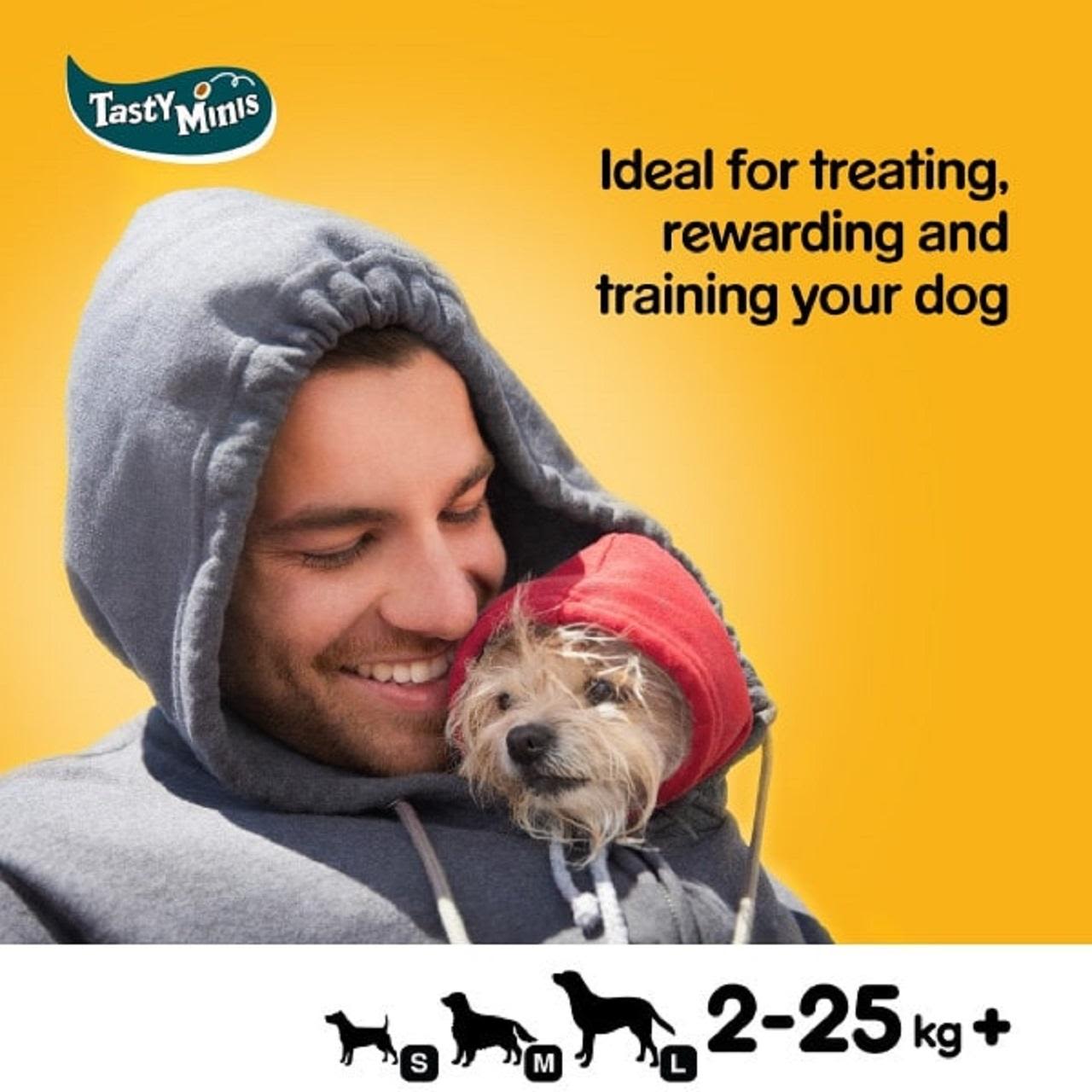 Pedigree Tasty Minis Adult Dog Treats Chicken & Duck Chewy Cubes