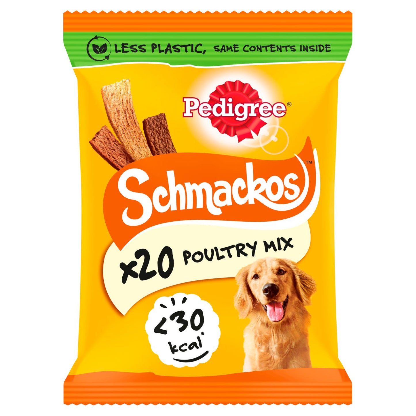 Pedigree Schmackos Adult Dog Treats Poultry Mix 20 Strips