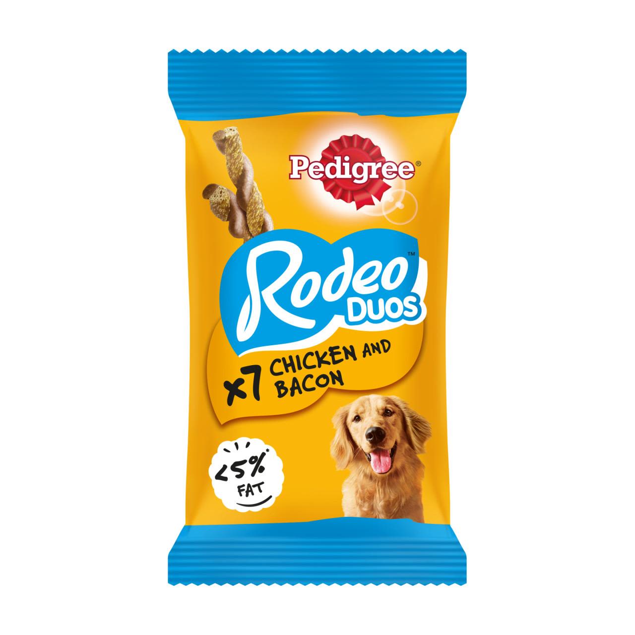Pedigree Rodeo Duos Adult Dog Treats Chicken & Bacon 7 Chews