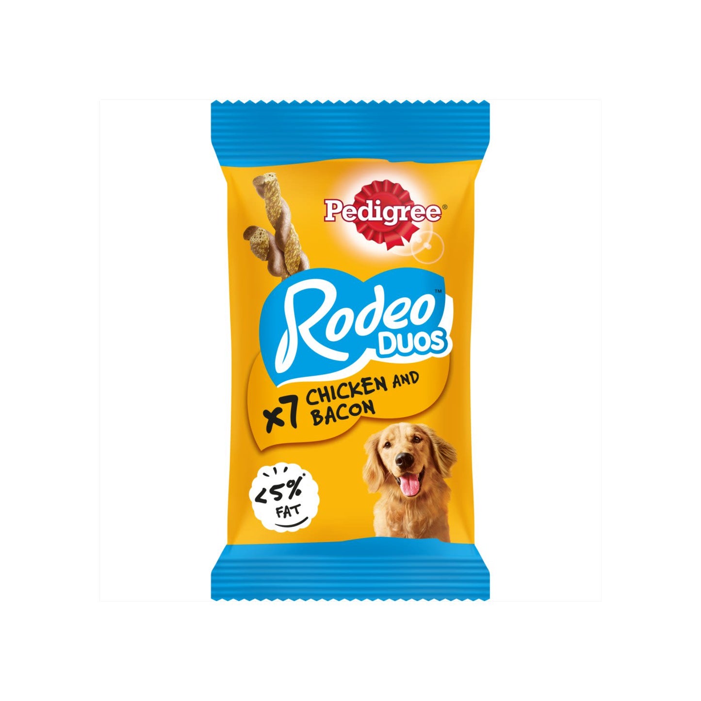 Pedigree Rodeo Duos Adult Dog Treats Chicken & Bacon 7 Chews