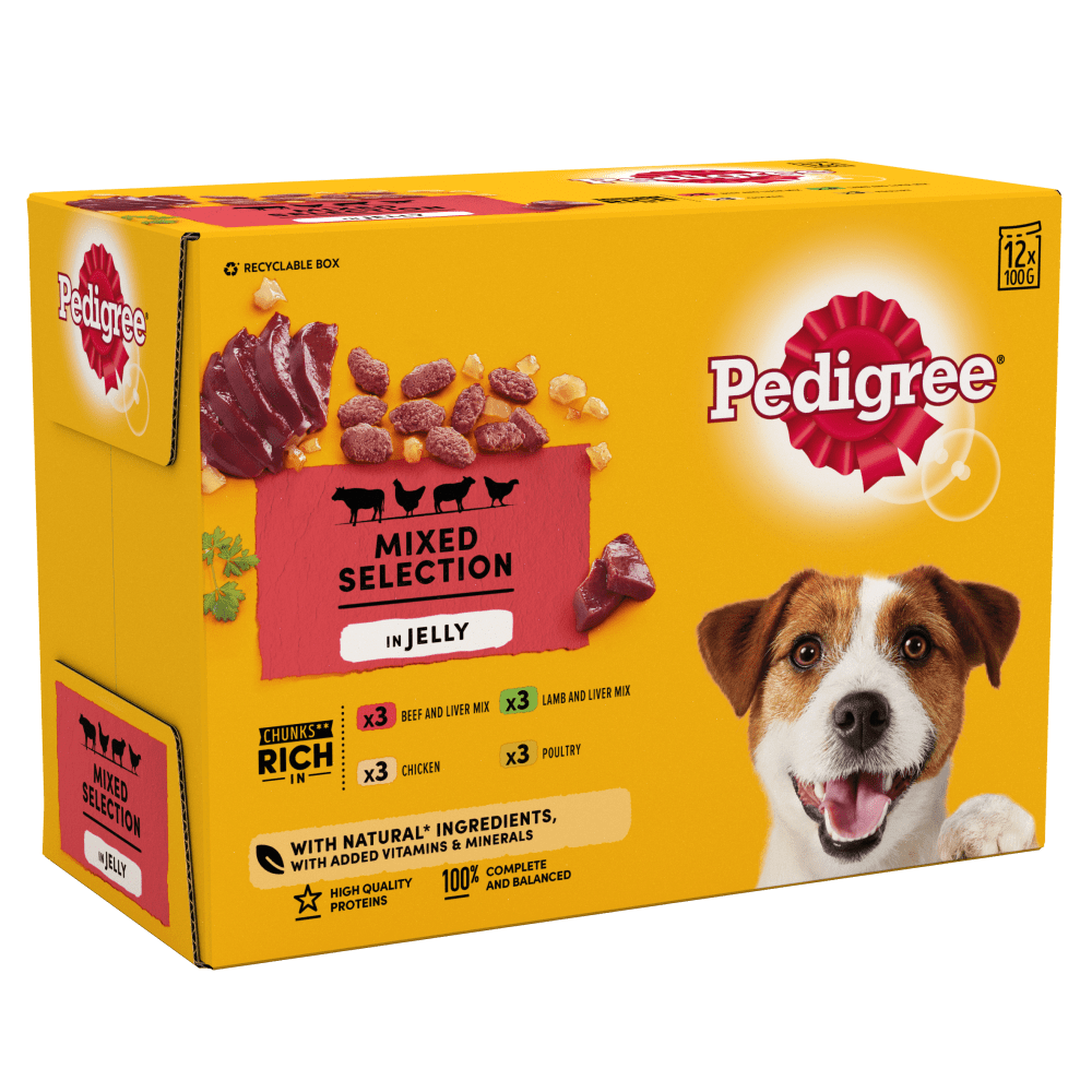 Pedigree Pedigree Mixed Selection Adult Wet Dog Food pet food packaging