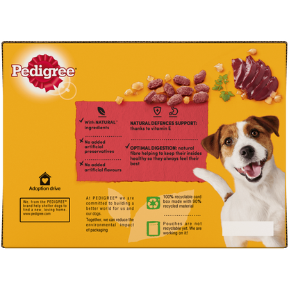 Pedigree Mixed Selection in Jelly Adult Dog Pouches