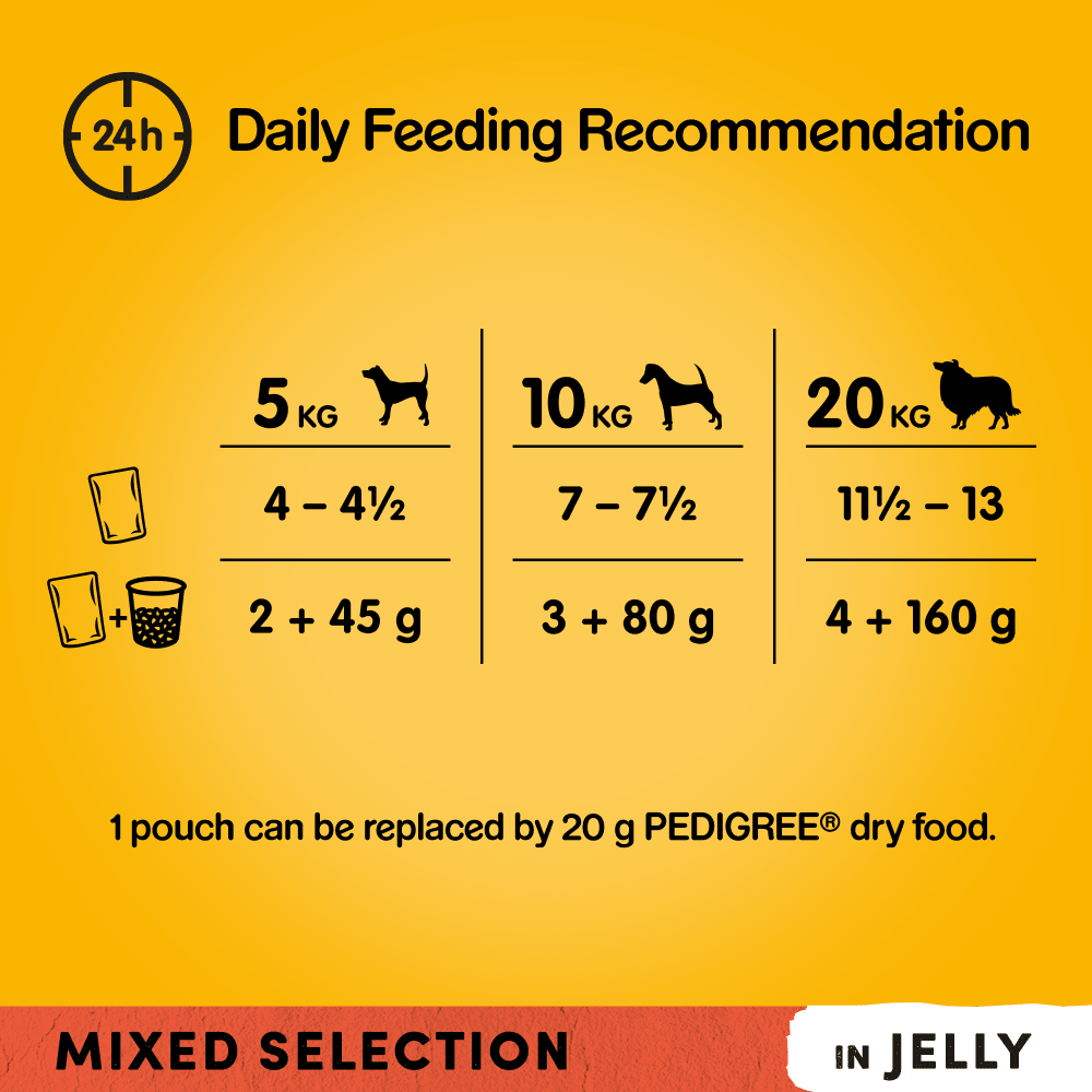 Pedigree Mixed Selection in Jelly Adult Dog Pouches