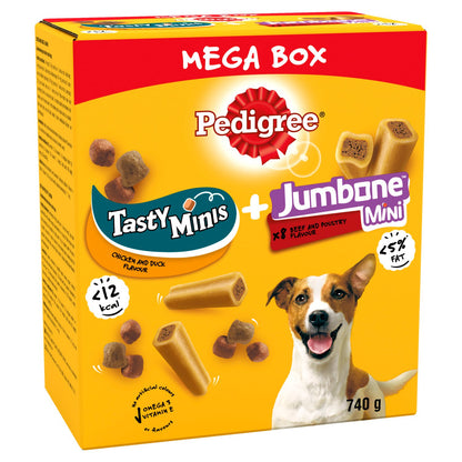 Pedigree Tasty Minis & Jumbone Adult Small Dog Treats Mega Box
