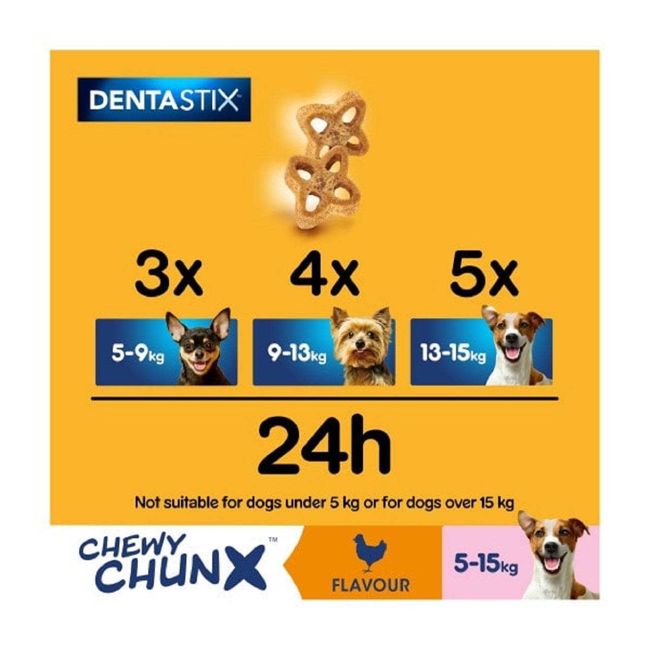 Pedigree Dentastix Chewy Chunx Mini Adult Small Dog Treats Chicken