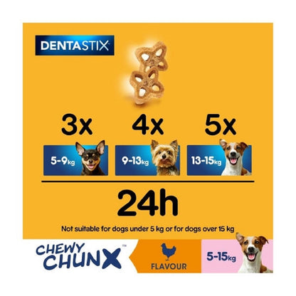 Pedigree Dentastix Chewy Chunx Mini Adult Small Dog Treats Chicken