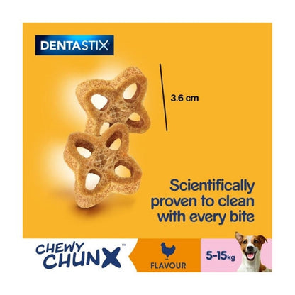 Pedigree Dentastix Chewy Chunx Mini Adult Small Dog Treats Chicken