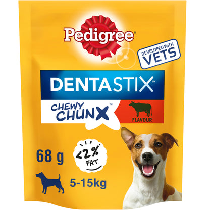 Pedigree Dentastix Chewy Chunx Mini Adult Small Dog Treat Beef
