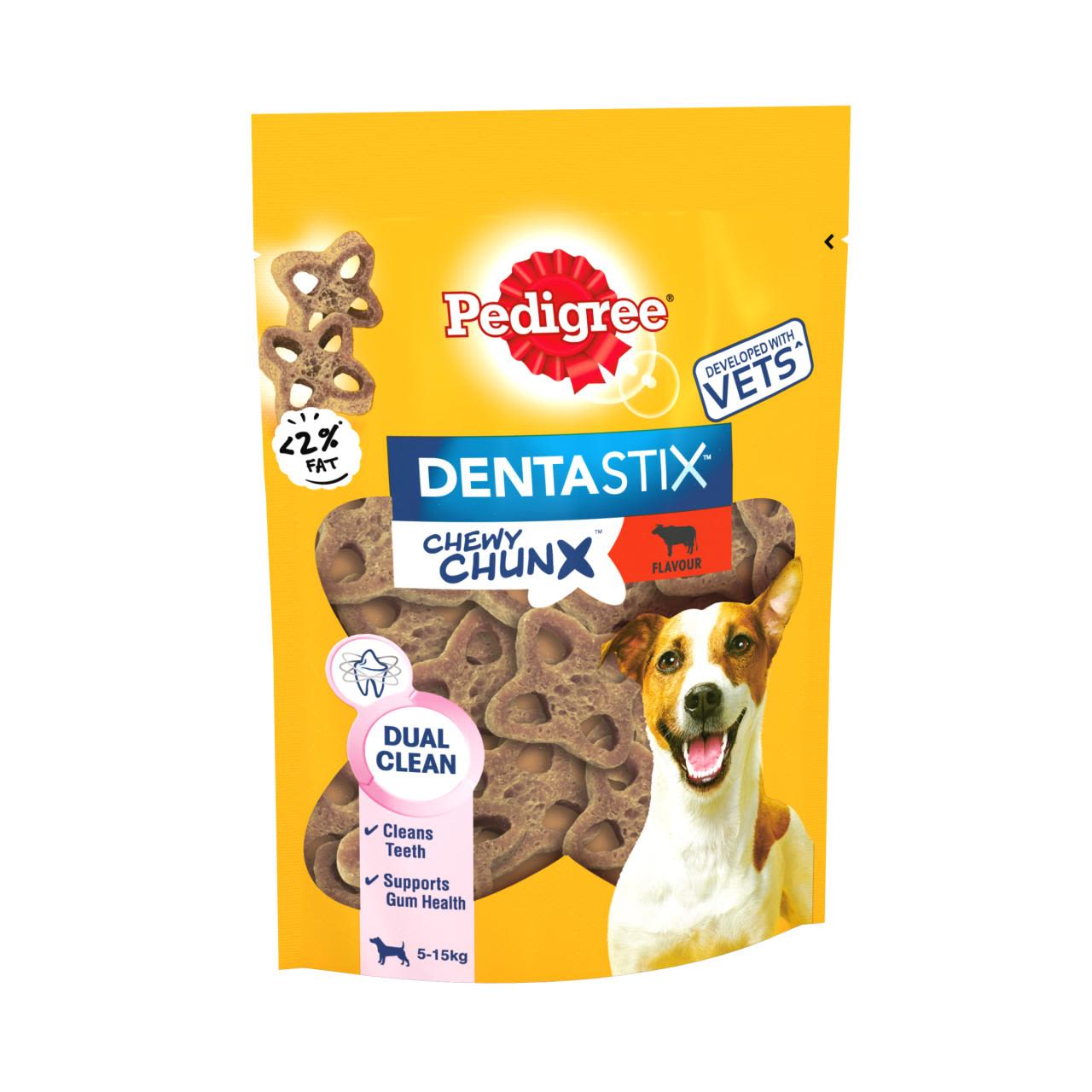 Pedigree Dentastix Chewy Chunx Mini Adult Small Dog Treat Beef
