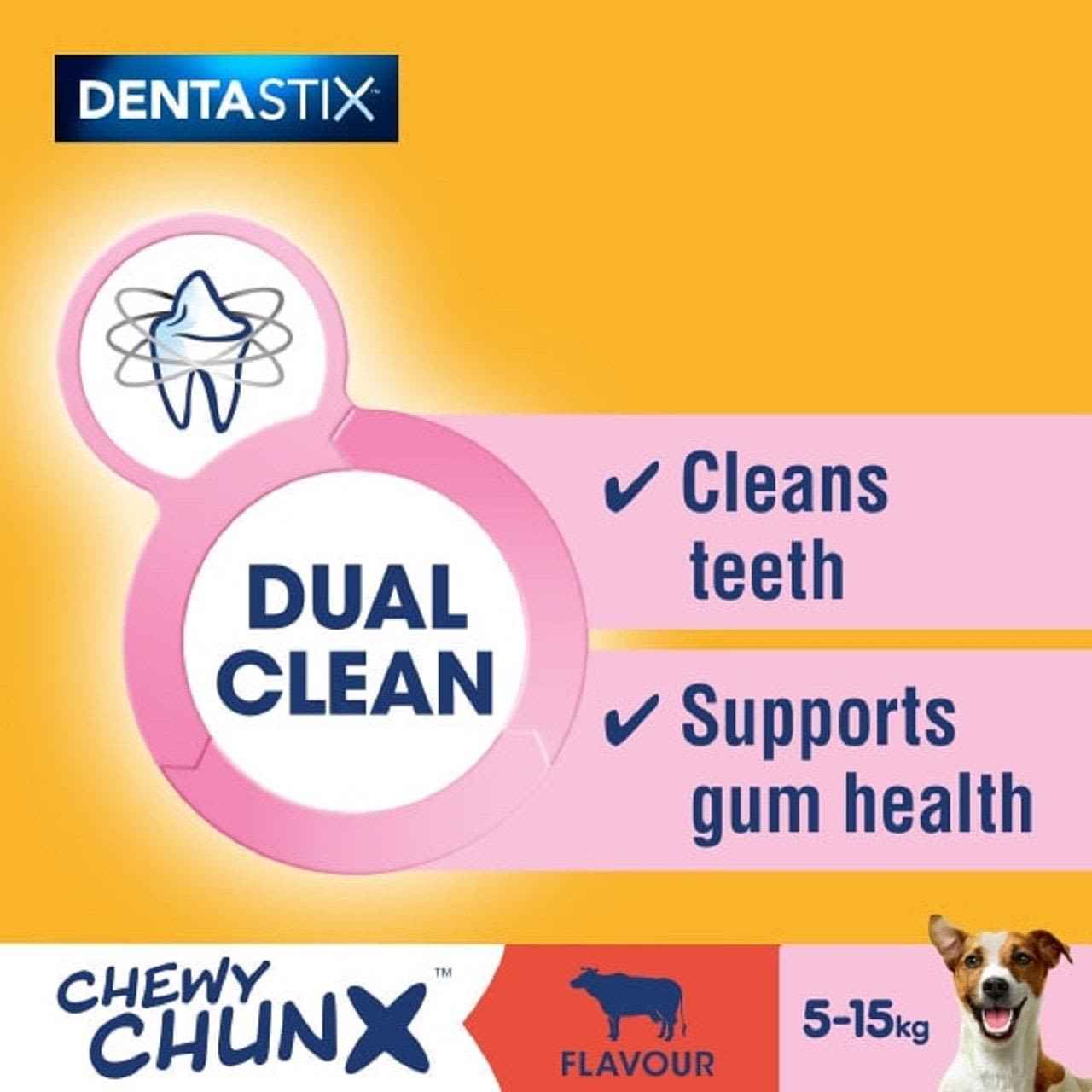 Pedigree Dentastix Chewy Chunx Mini Adult Small Dog Treat Beef