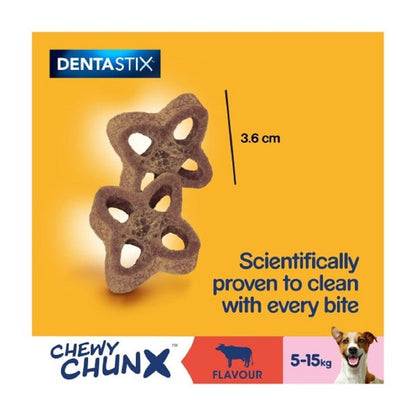 Pedigree Dentastix Chewy Chunx Mini Adult Small Dog Treat Beef