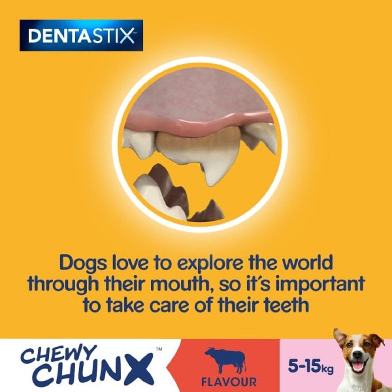 Pedigree Dentastix Chewy Chunx Mini Adult Small Dog Treat Beef