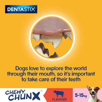 Pedigree Dentastix Chewy Chunx Mini Adult Small Dog Treat Beef