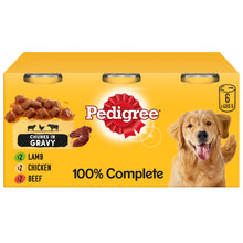 Pedigree Adult Wet Dog Food Tins Mixed in Gravy