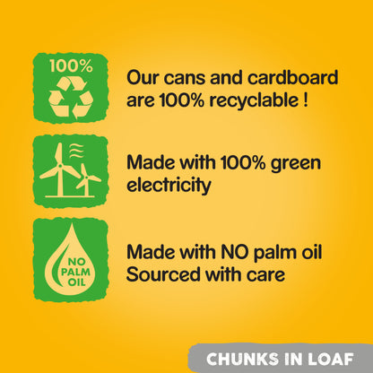 Pedigree Adult Wet Dog Food Tins Mixed in Loaf