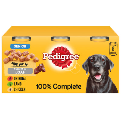 Pedigree Pedigree Loaf Senior Wet Dog Food pet food packaging
