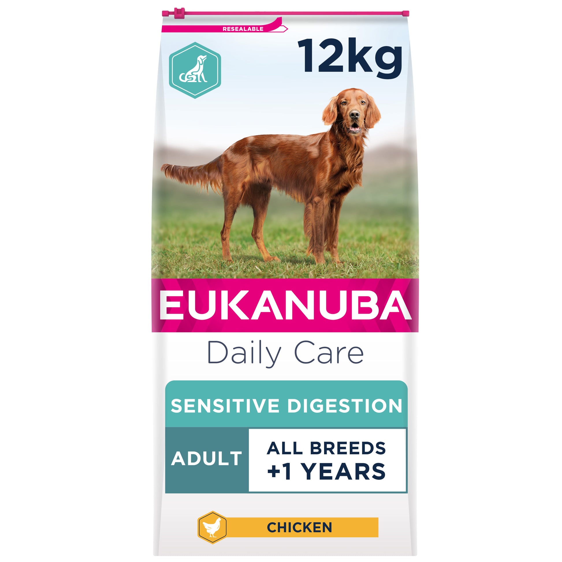 Eukanuba Eukanuba Daily Care Sensitive Digestion Adult Dry Dog Food pet food packaging
