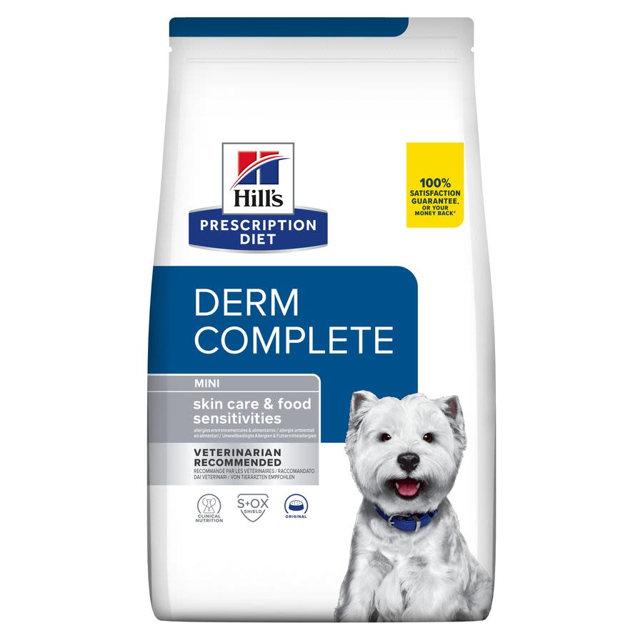 Hill's Hill'S Derm Skin Sensitivities Mini Adult Dry Dog Food pet food packaging