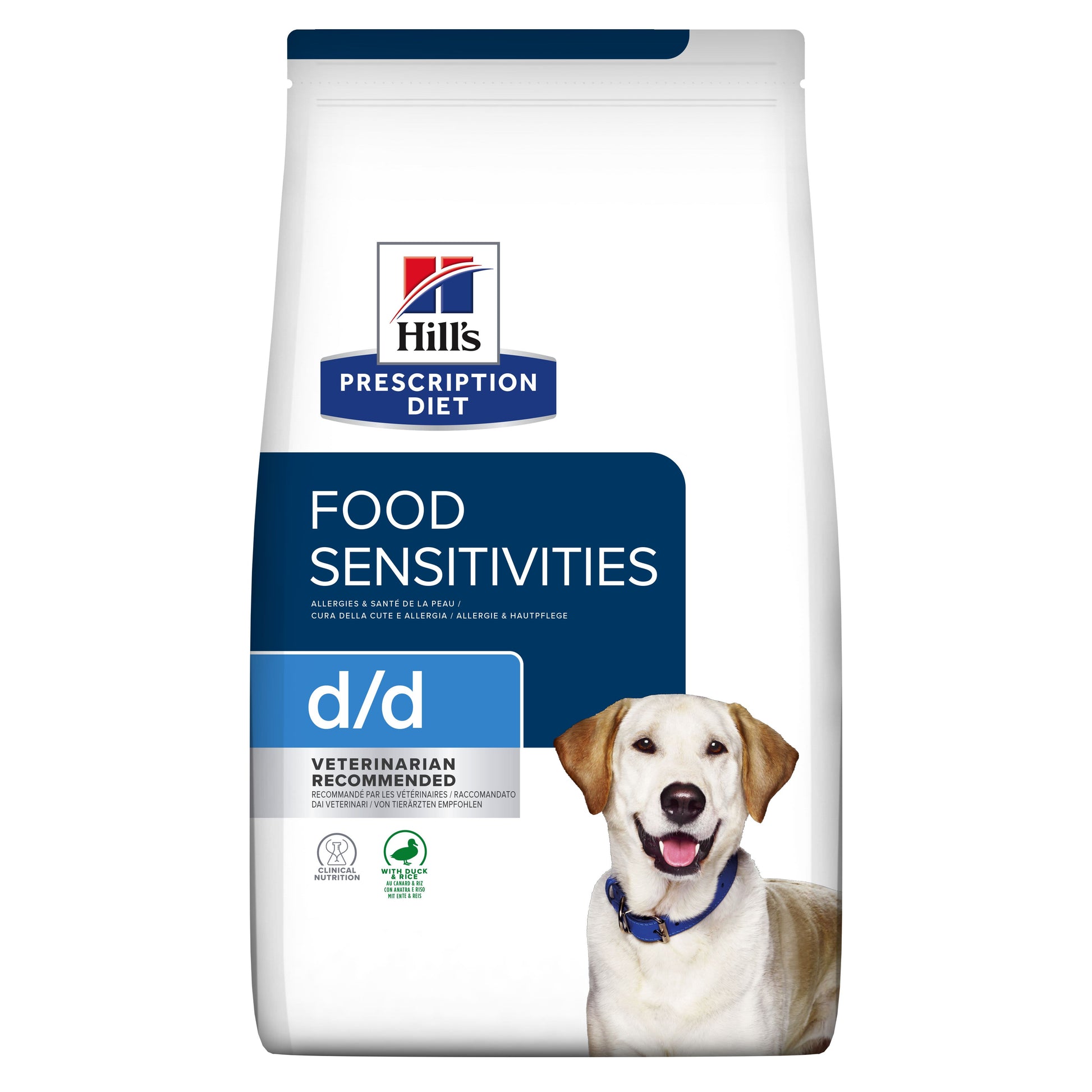 Hill's Hill'S Prescription Sensitivities Duck Adult Dry Dog Food pet food packaging