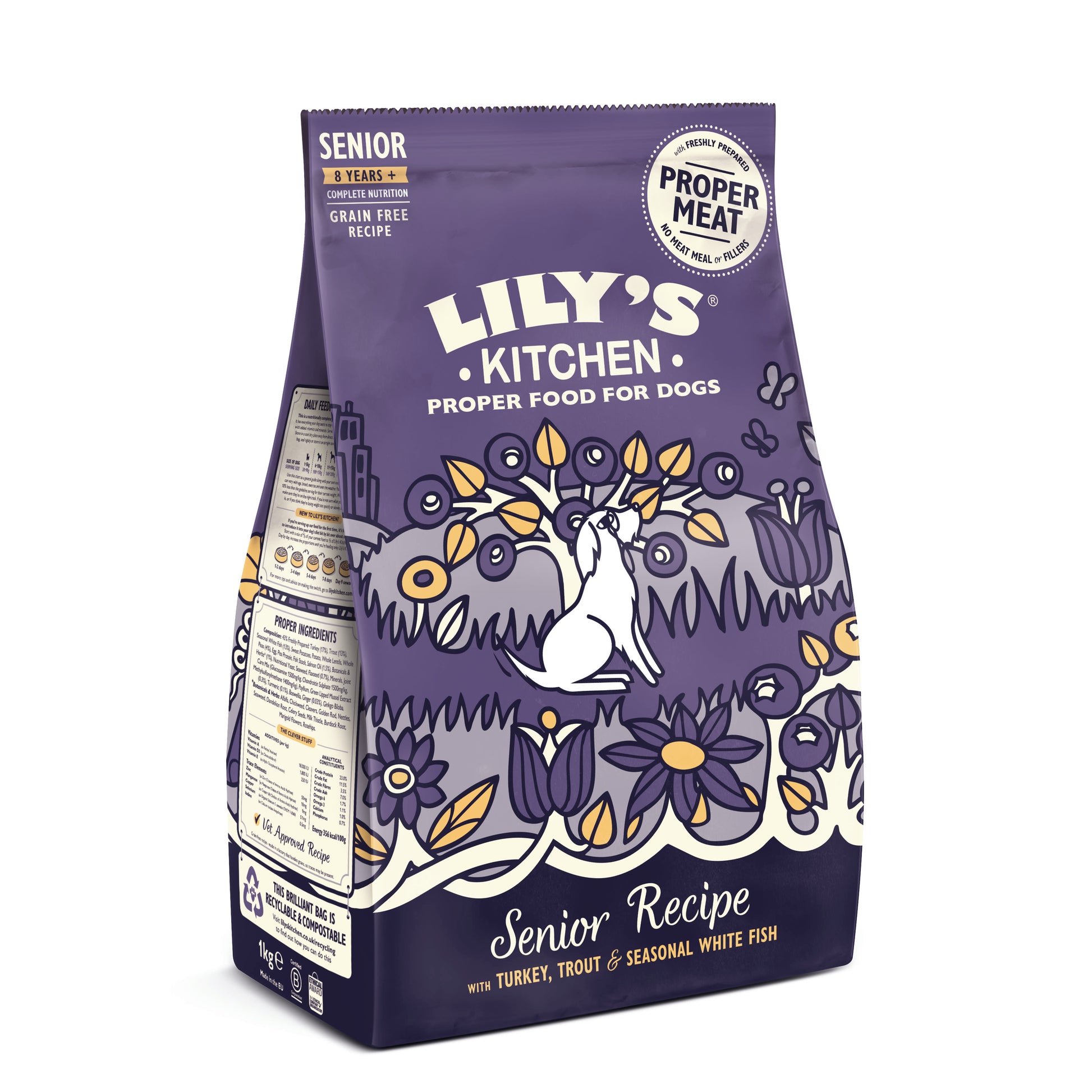 Lily's Kitchen Lily'S Kitchen Scottish Gluten Salmon Trout Adult Dry Dog Food pet food packaging