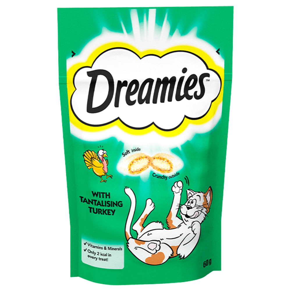 Dreamies Cat Treat Biscuits with Turkey