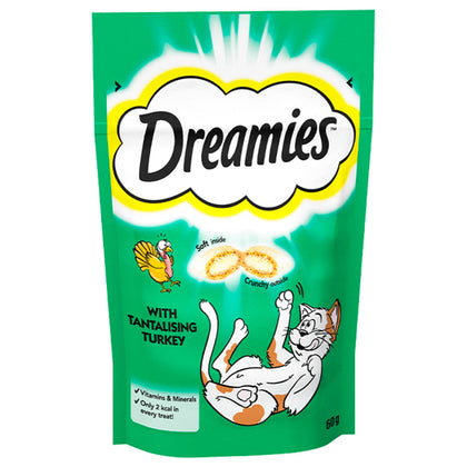 Dreamies Cat Treat Biscuits with Turkey