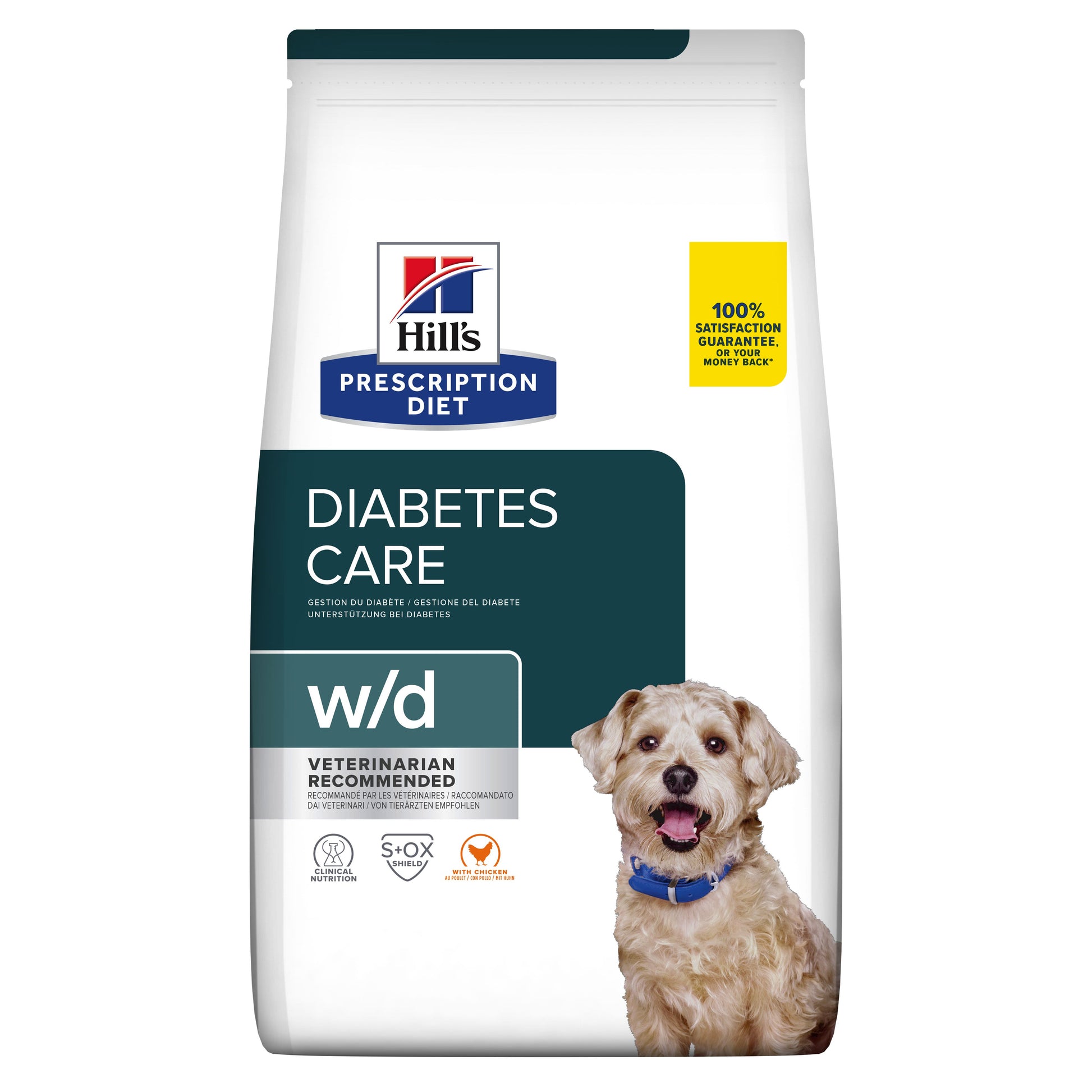 Hill's Hill'S Prescription Diabetes Care Chicken Adult Dry Dog Food pet food packaging