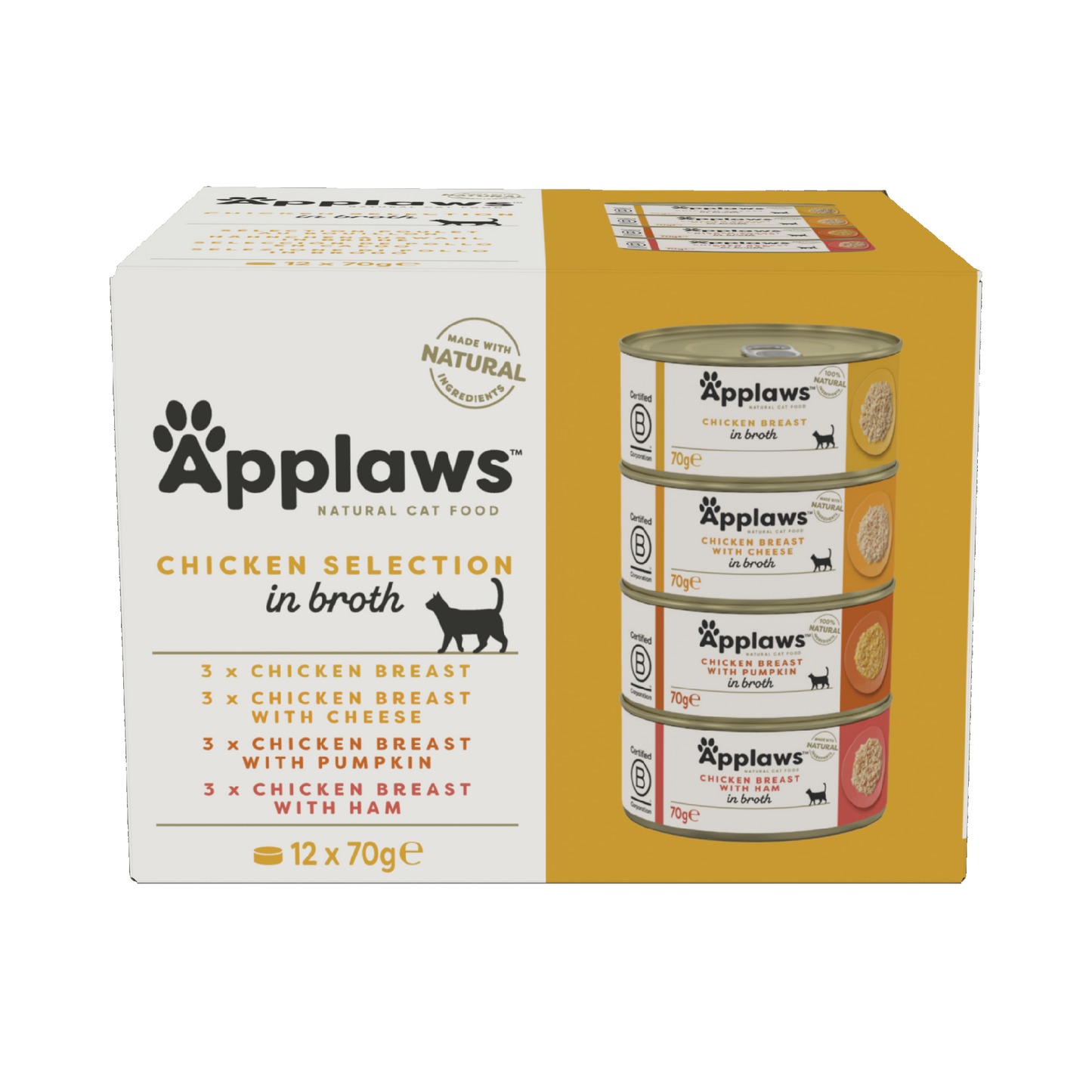Applaws Cat Tin 70g Multipack Chicken