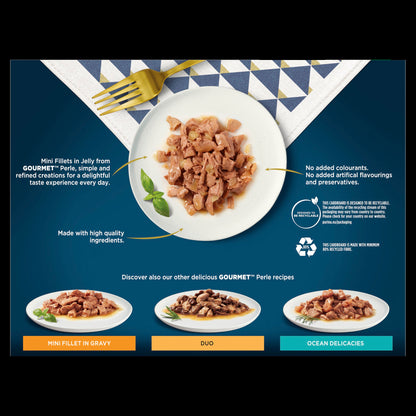 Gourmet Perle Mini Fillets Pouches Adult Wet Cat Food