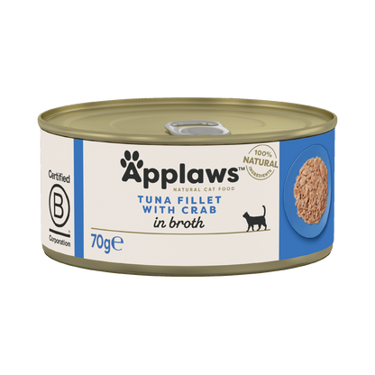 Applaws Cat Tin 70g Tuna with Crab